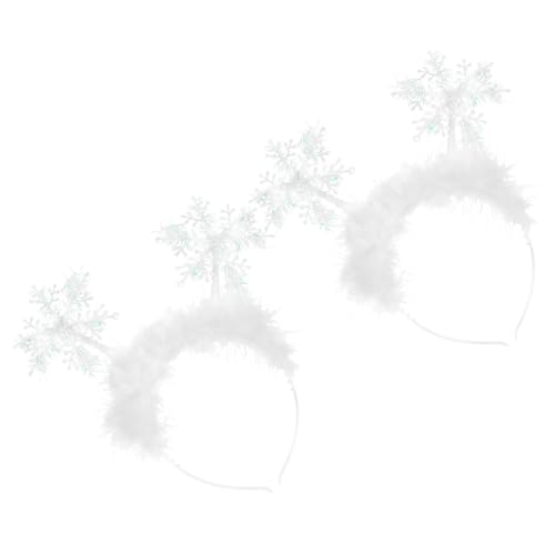 NIYANGLE 2 Stücke Weihnachtlicher Haarreif mit Kleinen Weißen Schneeflocken Dekorativ und Rutschfest für Party Cosplay Geburtstag und Festliche Anlässe NIYANGLE 2 Stücke Weihnachtlicher Haarreif mit Kleinen Weißen Schneeflocken Dekorativ und Rutschfest für Party Cosplay Geburtstag und Festliche Anlässe von NIYANGLE