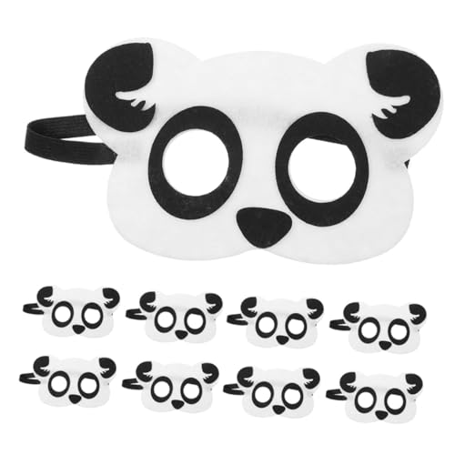 NIYANGLE 20 Stück Teiliges Panda Tiermasken Niedliche Cartoon Masken für Halloween Kostüm und Partyszenen Langlebige Lustige Tiermasken für Kindergeburtstag und Bühnenaufführung von NIYANGLE