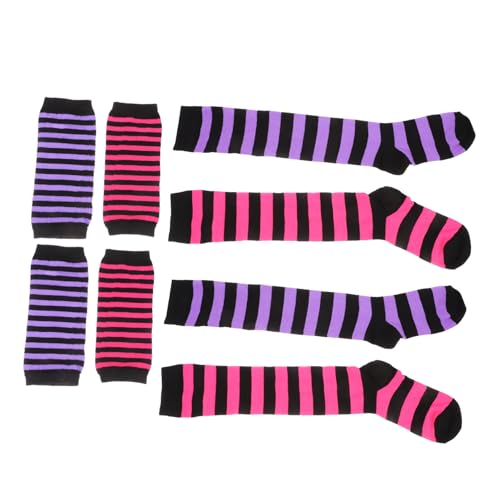 NIYANGLE 2Er Set Ringelsocken Set Armstulpen Für Lange Socken Armstulpen Für Armsocken Söckchen Handgestrickte Socken Gestreifte Armstulpen Beinstulpen Socken Polyester NIYANGLE 2Er Set Ringelsocken Set Armstulpen Für Lange Socken Armstulpen Für Armsocken Söckchen Handgestrickte Socken Gestreifte Armstulpen Beinstulpen Socken Polyester von NIYANGLE