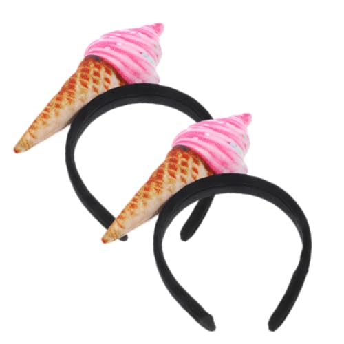 NIYANGLE 2Stücke Eiscreme Stirnband Lustige Eistüte Kopfbedeckung für Kostümpartys Vielseitig Einsetzbar für Spa und Make Up Rutschfestes Design für Haartypen NIYANGLE 2Stücke Eiscreme Stirnband Lustige Eistüte Kopfbedeckung für Kostümpartys Vielseitig Einsetzbar für Spa und Make Up Rutschfestes Design für Haartypen von NIYANGLE