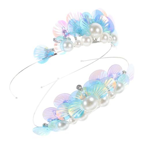 NIYANGLE 2stücke Meerjungfrau Haarband Mit Strass Süßes Cosplay Haaraccessoire Für Und Mädchen Für Bühnenauftritte Und Partys von NIYANGLE
