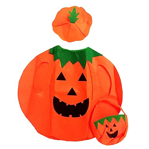 NIYANGLE 3 Stück Halloween -Kostüm halloween party halloween süßigkeiten Pumpkin design Pumpkin handbag pumpkin pie Pumpkin outfit Kürbiskostüm Hut Zubehör Kürbisanzug für Erwachsene Orange NIYANGLE 3 Stück Halloween -Kostüm halloween party halloween süßigkeiten Pumpkin design Pumpkin handbag pumpkin pie Pumpkin outfit Kürbiskostüm Hut Zubehör Kürbisanzug für Erwachsene Orange von NIYANGLE
