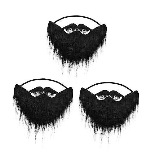 NIYANGLE 3 Stück falscher Bart Kostüm falsche Schnurrbärte Halloween gefälschter Bart lustig Halloween Costume Halloween Kleidung Toy Halloween Bart Selbstklebende Schnurrbärte Gummi Black NIYANGLE 3 Stück falscher Bart Kostüm falsche Schnurrbärte Halloween gefälschter Bart lustig Halloween Costume Halloween Kleidung Toy Halloween Bart Selbstklebende Schnurrbärte Gummi Black von NIYANGLE