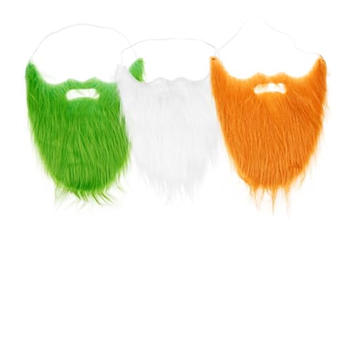 NIYANGLE 3 Stück realistischer Schnurrbart für Erwachsene Halloween oblaten wampir Halloween Verkleidung Bartfarbe Langer falscher Bart falscher Schnurrbart realistischer Bart für Maskerade von NIYANGLE