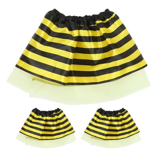 NIYANGLE 3-teiliges Kleinkind-Bienen-Tutu-Rock-Kostüm-Outfit, Bienen-Streifenkleid, Cosplay-Party-Geschenke für Mädchen, Halloween-Party, Rollenspiele, Schule NIYANGLE 3-teiliges Kleinkind-Bienen-Tutu-Rock-Kostüm-Outfit, Bienen-Streifenkleid, Cosplay-Party-Geschenke für Mädchen, Halloween-Party, Rollenspiele, Schule von NIYANGLE