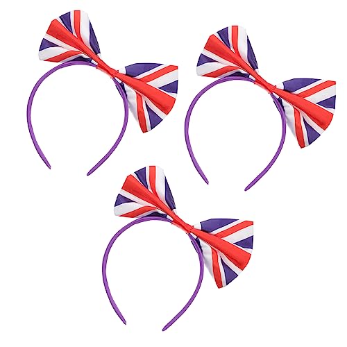 NIYANGLE 3Stücke Teiliges Uk Flaggen Haar mit Großem Bogen für Damen für Partys und Festivals Lebendige Farben und Festliches Design Bequem und Einfach NIYANGLE 3Stücke Teiliges Uk Flaggen Haar mit Großem Bogen für Damen für Partys und Festivals Lebendige Farben und Festliches Design Bequem und Einfach von NIYANGLE
