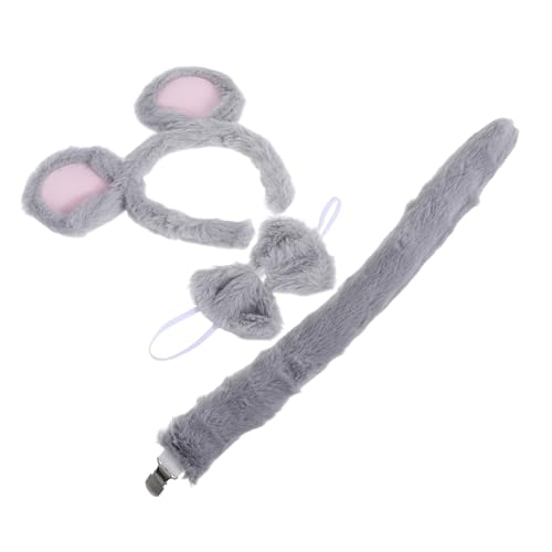 NIYANGLE 3stücke Teiliges Mäusekostüm-set Mit Ohren-haarreif Fliege Und Für Mädchen Für Halloween Und Cosplay-events NIYANGLE 3stücke Teiliges Mäusekostüm-set Mit Ohren-haarreif Fliege Und Für Mädchen Für Halloween Und Cosplay-events von NIYANGLE