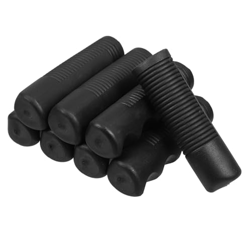 NIYANGLE 4 Paare Rutschfester Griff mit Griffgriff Griffverlängerung für Rollstuhlfahrer Griffe für Schubkarrengriffe Griff Griffe Handgriffe PVC Black von NIYANGLE