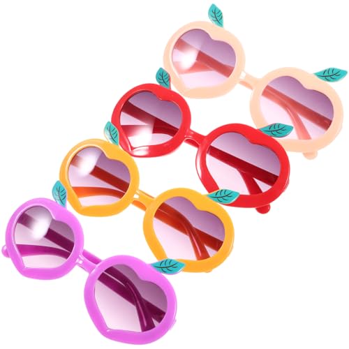 NIYANGLE 4 Stück LED Sonnenbrillen Große für Gläser geformt kindersonnenbrille sommer brillen kinderbrille Plastik von NIYANGLE