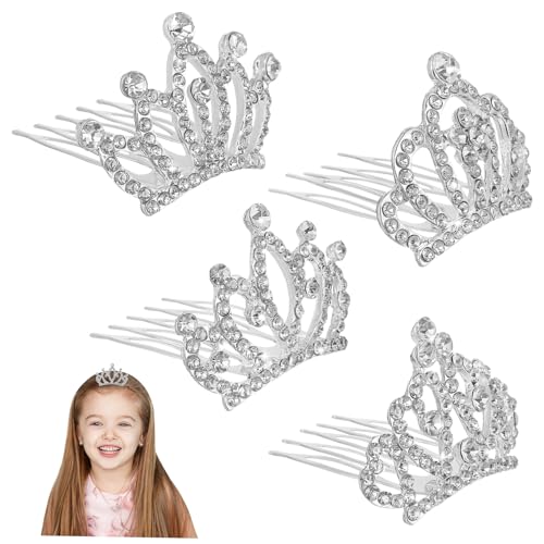 NIYANGLE 4Stücke Teiliges Glitzernde Tiara für Geburtstagsfeiern Fotografie und Schulaufführungen für Junge Prinzessinnen NIYANGLE 4Stücke Teiliges Glitzernde Tiara für Geburtstagsfeiern Fotografie und Schulaufführungen für Junge Prinzessinnen von NIYANGLE
