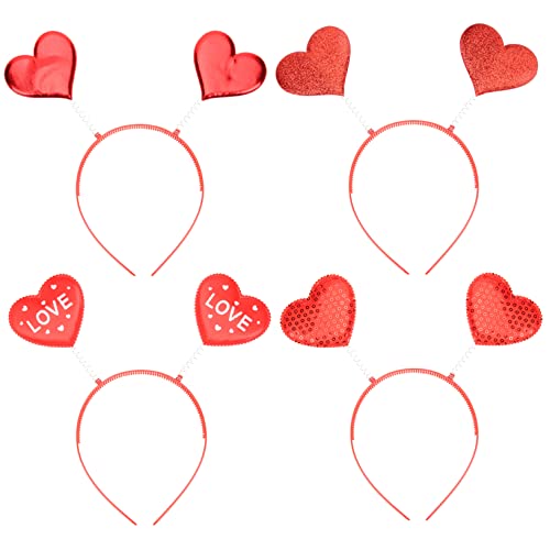 NIYANGLE 4Stücke Valentinstags Stirnbänder Herzkopf Boppers für Erwachsene Dekorative Haaraccessoires für Karneval Fasching und Mottopartys Hochwertiges Material Einfach NIYANGLE 4Stücke Valentinstags Stirnbänder Herzkopf Boppers für Erwachsene Dekorative Haaraccessoires für Karneval Fasching und Mottopartys Hochwertiges Material Einfach von NIYANGLE