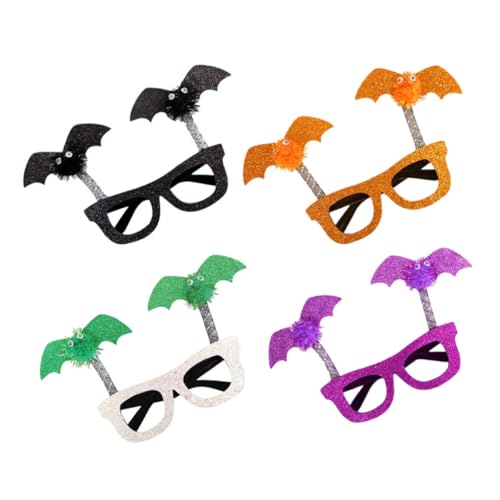 NIYANGLE 4stücke Halloween Bat Eyeglasses Lustige Brillen Mit Halloween-motiven Für Erwachsene Fotorequisiten Für Partys NIYANGLE 4stücke Halloween Bat Eyeglasses Lustige Brillen Mit Halloween-motiven Für Erwachsene Fotorequisiten Für Partys von NIYANGLE