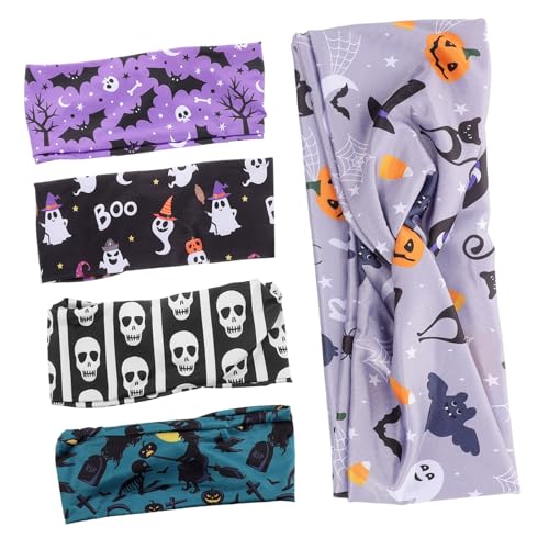 NIYANGLE 5 Stück Teiliges Halloween Haarband mit Spinnennetz und Kürbismuster Buntes Stirnband für Mädchen Vielseitiger Party Kopfschmuck für Halloween Kostüme und Cosplay NIYANGLE 5 Stück Teiliges Halloween Haarband mit Spinnennetz und Kürbismuster Buntes Stirnband für Mädchen Vielseitiger Party Kopfschmuck für Halloween Kostüme und Cosplay von NIYANGLE