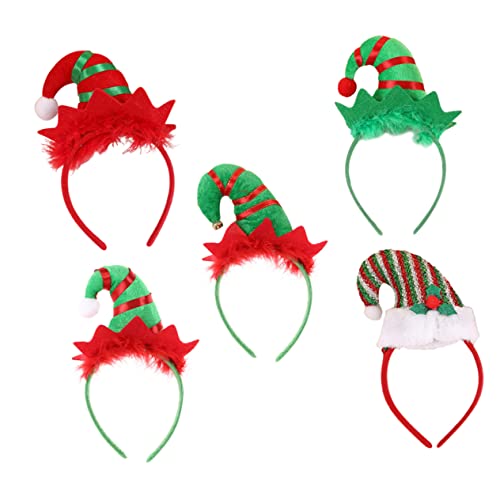 NIYANGLE 5 Stück Teiliges Weihnachts Haarreifen mit Glocken Federn und Bunten Kugeln Lustiger Kopfschmuck für Erwachsene und Bequemes Langlebiges Design für Party und Festtage NIYANGLE 5 Stück Teiliges Weihnachts Haarreifen mit Glocken Federn und Bunten Kugeln Lustiger Kopfschmuck für Erwachsene und Bequemes Langlebiges Design für Party und Festtage von NIYANGLE