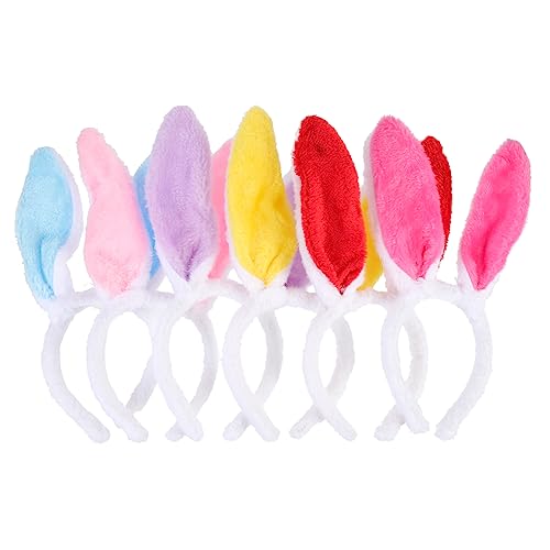 NIYANGLE 6 Stück Bunny Ohren Haarreifen für Halloween und Karneval Farbige Haarbänder Gelb Rot Blau für Partys und Kostüme NIYANGLE 6 Stück Bunny Ohren Haarreifen für Halloween und Karneval Farbige Haarbänder Gelb Rot Blau für Partys und Kostüme von NIYANGLE