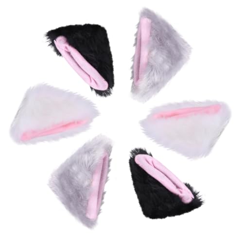 NIYANGLE 6 Stück Teiliges Plüsch Katzenohren Haarclip Niedliche Kopfbedeckung für Halloween Cosplay und Partys NIYANGLE 6 Stück Teiliges Plüsch Katzenohren Haarclip Niedliche Kopfbedeckung für Halloween Cosplay und Partys von NIYANGLE
