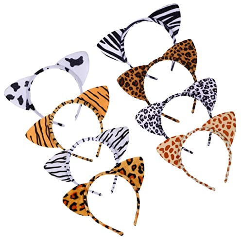 NIYANGLE 8 Stück Leopard Katzenohren Stirnband Tigerohren Leopard -katzenohren Dschungeltiere Haarbänder Kopfbedeckung Leopard -stirnband Dschungeltierohren Haarreifen Für Katzenohren Stoff NIYANGLE 8 Stück Leopard Katzenohren Stirnband Tigerohren Leopard -katzenohren Dschungeltiere Haarbänder Kopfbedeckung Leopard -stirnband Dschungeltierohren Haarreifen Für Katzenohren Stoff von NIYANGLE
