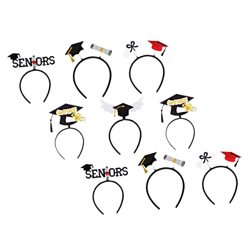 NIYANGLE 9 Stück Abschlusskappe Stirnband breit Grad Stirnband Hochzeit Multifunktions-Haarband Blau Party haarschmuck Abschlussdekoration Haarspange Grad Haarband Plastik NIYANGLE 9 Stück Abschlusskappe Stirnband breit Grad Stirnband Hochzeit Multifunktions-Haarband Blau Party haarschmuck Abschlussdekoration Haarspange Grad Haarband Plastik von NIYANGLE