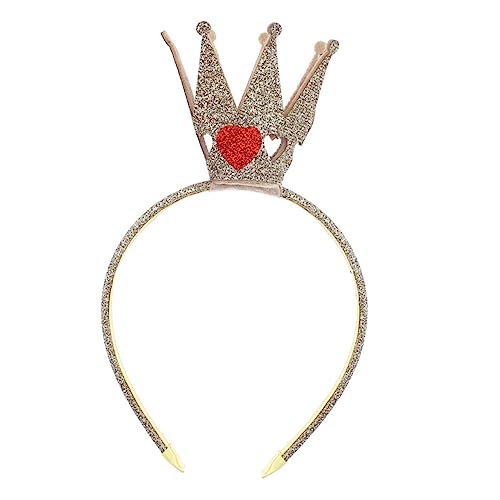 NIYANGLE Adorable Krone Haarreifen Für Mädchen Glitzernde Stirnbänder Für Geburtstagsfeiern Und Fotoshootings Drei-dimensionaler Kopfschmuck Für Kleine Prinzessinnen von NIYANGLE