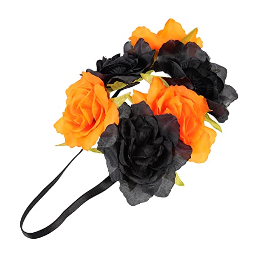 NIYANGLE Blumenkranz Haarreif für Künstliches Blumen Stirnband für Halloween und Day Of The Dead Leicht und Bequem für Partys und Festivals Stilvolles Haarschmuck Accessoire NIYANGLE Blumenkranz Haarreif für Künstliches Blumen Stirnband für Halloween und Day Of The Dead Leicht und Bequem für Partys und Festivals Stilvolles Haarschmuck Accessoire von NIYANGLE