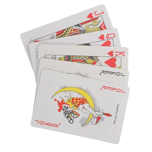 NIYANGLE Braille Pokerkarten für und Sehbehinderte Großdruck Spielkarten für Verschiedene Kartenspiele Identifikation und Vielseitige Nutzungsmöglichkeiten NIYANGLE Braille Pokerkarten für und Sehbehinderte Großdruck Spielkarten für Verschiedene Kartenspiele Identifikation und Vielseitige Nutzungsmöglichkeiten von NIYANGLE