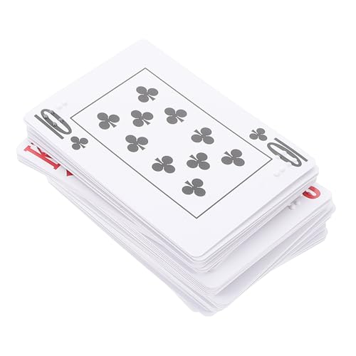 NIYANGLE Braille Spielkarten für Sehbehinderte Großes Format fühlbare Beschriftung Tragbares Kartenspiel für sehbehinderte Personen Geeignet für Partys und Barrierefreie Unterhaltung von NIYANGLE