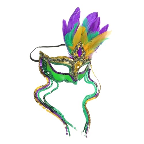 NIYANGLE Bunte Federmaske Cosplay Masken Maskerademaske Maskerade-party-maske Maskerade-maske Für Frauen Geführtes Halloween Halloween-hälfte Halloween Geführt Kostüme Pp NIYANGLE Bunte Federmaske Cosplay Masken Maskerademaske Maskerade-party-maske Maskerade-maske Für Frauen Geführtes Halloween Halloween-hälfte Halloween Geführt Kostüme Pp von NIYANGLE