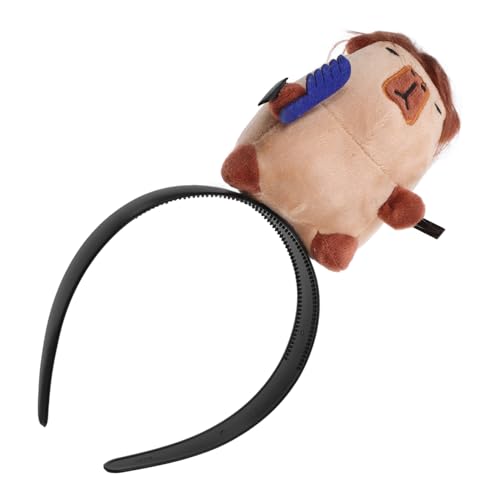 NIYANGLE Cosplay-Stirnbänder süßes Capybara-Zeug Capybara-Haarschmuck Capybara-Plüsch-Stirnband Lustiges Capybara-Haarband Wasserschwein Cartoonstirnband Kopfbedeckung aus Horn Stoff Kaffee NIYANGLE Cosplay-Stirnbänder süßes Capybara-Zeug Capybara-Haarschmuck Capybara-Plüsch-Stirnband Lustiges Capybara-Haarband Wasserschwein Cartoonstirnband Kopfbedeckung aus Horn Stoff Kaffee von NIYANGLE