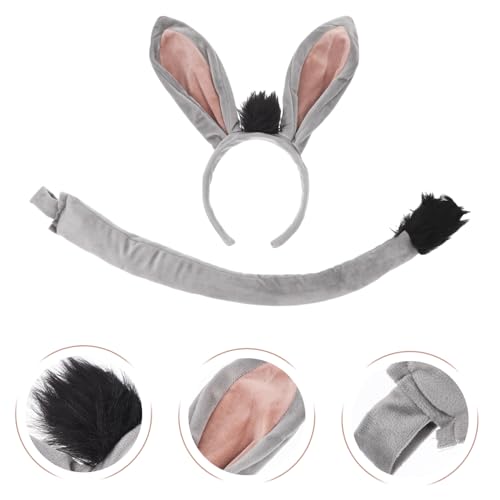 NIYANGLE Esel Kostüm Weiches Tierohren Stirnband und Karneval Cosplay Zubehör für Mädchen und Jungen Angenehm zu Tragen Altersgerecht und Vielseitig Einsetzbar NIYANGLE Esel Kostüm Weiches Tierohren Stirnband und Karneval Cosplay Zubehör für Mädchen und Jungen Angenehm zu Tragen Altersgerecht und Vielseitig Einsetzbar von NIYANGLE
