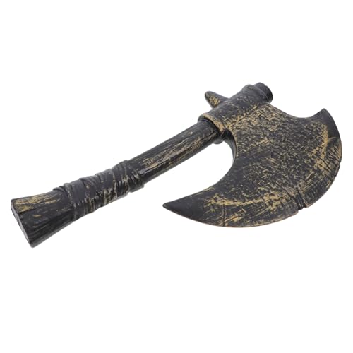 NIYANGLE Gangster Requisiten Axe Halloween Axe Prop Spielzeugaxt Cosplay-zubehör Kostüm Hacken Kostüm Cosplay-kostüm-Requisiten Hacken Requisitenaxt Halloween Dark Brown Plastik von NIYANGLE