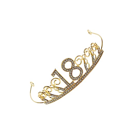 NIYANGLE Goldene Krone Cake Topper Eleganter Rhinestone Tortenaufsatz zur Geburtstagstorten Dekoration Schickes Headdress für Hochzeiten und Feiern Einzigartiger Tortenschmuck NIYANGLE Goldene Krone Cake Topper Eleganter Rhinestone Tortenaufsatz zur Geburtstagstorten Dekoration Schickes Headdress für Hochzeiten und Feiern Einzigartiger Tortenschmuck von NIYANGLE