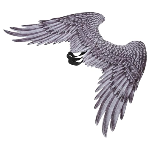 NIYANGLE Engelsflügel Kostüm Für Halloween Und Karneval Leichte Und Elegante Schwarze Feenflügel Für Cosplay Bühnenauftritte Und Partys Für Erwachsene von NIYANGLE