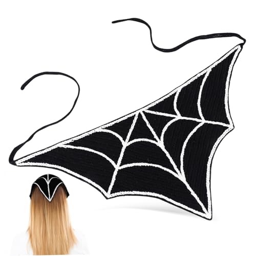 NIYANGLE Halloween Bandana Kopftuch Für Frauen Verstellbar Vielseitig Einsetzbar Schwarzes Spinnennetz-design Kostüm-accessoire Für Halloween-partys Und Veranstaltungen NIYANGLE Halloween Bandana Kopftuch Für Frauen Verstellbar Vielseitig Einsetzbar Schwarzes Spinnennetz-design Kostüm-accessoire Für Halloween-partys Und Veranstaltungen von NIYANGLE