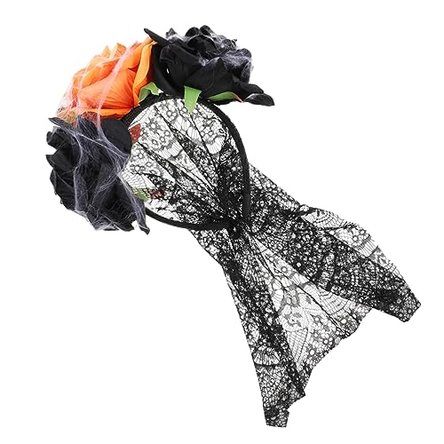 NIYANGLE Halloween Haarreif mit Spitze Exquisites Stirnband für Kostümpartys und Festivals Eleganter Kopfschmuck für Damen und Perfektes Accessoire NIYANGLE Halloween Haarreif mit Spitze Exquisites Stirnband für Kostümpartys und Festivals Eleganter Kopfschmuck für Damen und Perfektes Accessoire von NIYANGLE