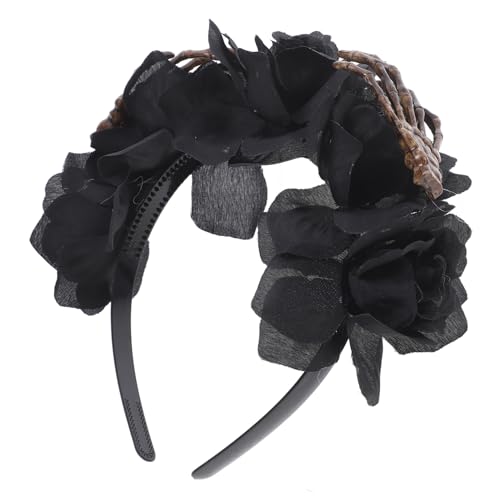 NIYANGLE Halloween Hände Haarreif Festival Kopfschmuck Mit Schwarzen Rosen Für Kostümparty Cosplay Halloween Feiern Einzigartiges Und Auffälliges Accessoire NIYANGLE Halloween Hände Haarreif Festival Kopfschmuck Mit Schwarzen Rosen Für Kostümparty Cosplay Halloween Feiern Einzigartiges Und Auffälliges Accessoire von NIYANGLE