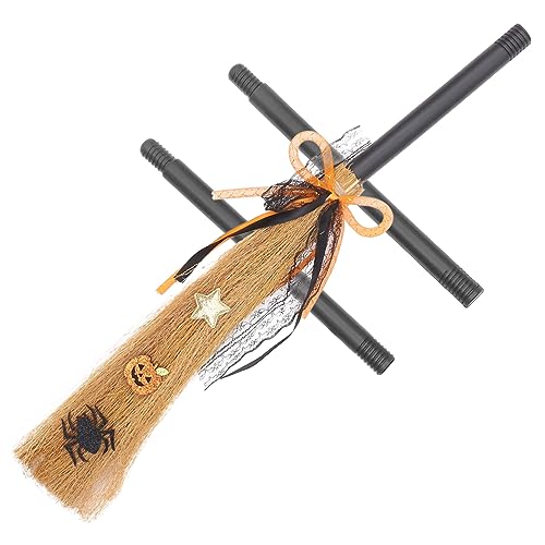 NIYANGLE Halloween Hexenbesen mit Abnehmbarem Stiel Lebendige Dekoration für Halloween Partys Kreatives Hexen Accessoire für Erwachsene und Sicheres Einzigartiges Cosplay Requisit NIYANGLE Halloween Hexenbesen mit Abnehmbarem Stiel Lebendige Dekoration für Halloween Partys Kreatives Hexen Accessoire für Erwachsene und Sicheres Einzigartiges Cosplay Requisit von NIYANGLE