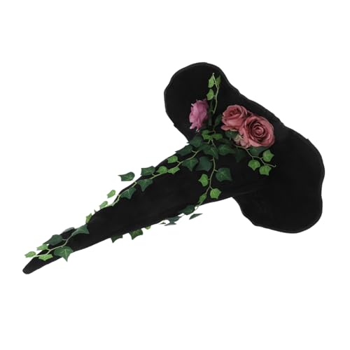 NIYANGLE Halloween Hexenhut für Breiter Rand Hut Zubehör für Hexenkostüme Schwarzer Hexenhut für Cosplay und Halloween Partys NIYANGLE Halloween Hexenhut für Breiter Rand Hut Zubehör für Hexenkostüme Schwarzer Hexenhut für Cosplay und Halloween Partys von NIYANGLE