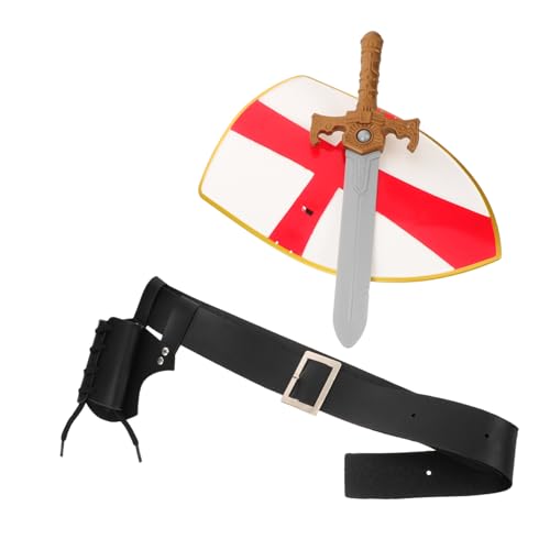NIYANGLE Halloween Knight Set mit Mittelalterlichem Schild Gürtel Authentische Renaissance Cosplay Accessoires für Damen Komfortabel Langlebig für Halloween Mittelalterfeste und NIYANGLE Halloween Knight Set mit Mittelalterlichem Schild Gürtel Authentische Renaissance Cosplay Accessoires für Damen Komfortabel Langlebig für Halloween Mittelalterfeste und von NIYANGLE