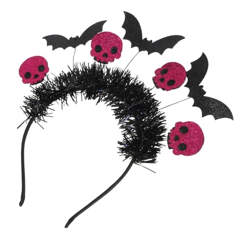 NIYANGLE Halloween-haarreifen Halloween Stirnband Halloween-kopfschmuck Kostüm Halloween -kopfbedeckung Skelett Halloween-haarband Halloween-party-stirnband Beängstigend Satin Rosig NIYANGLE Halloween-haarreifen Halloween Stirnband Halloween-kopfschmuck Kostüm Halloween -kopfbedeckung Skelett Halloween-haarband Halloween-party-stirnband Beängstigend Satin Rosig von NIYANGLE