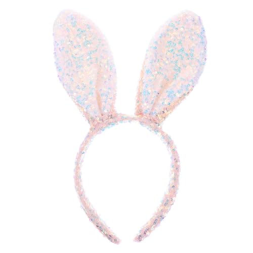 NIYANGLE Hasenohr Stirnband Paillette Hasenohren Zubehör Die Haarband Kaninchen Stirnbänder Häschen-cosplay-stirnband Tierischer Cosplay-hut Glitzer-hasenohr Hasenkopfbedeckung Rosa NIYANGLE Hasenohr Stirnband Paillette Hasenohren Zubehör Die Haarband Kaninchen Stirnbänder Häschen-cosplay-stirnband Tierischer Cosplay-hut Glitzer-hasenohr Hasenkopfbedeckung Rosa von NIYANGLE