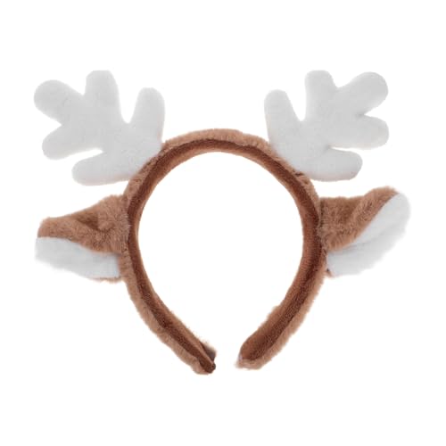 NIYANGLE Hirsch -ohrhaarband Zubehör Kind Realistisch Party Weihnachten Rentier Rentiergeweih Stirnband Reh Gefälligkeiten Für Weihnachtsfeiern Weiß Plüsch NIYANGLE Hirsch -ohrhaarband Zubehör Kind Realistisch Party Weihnachten Rentier Rentiergeweih Stirnband Reh Gefälligkeiten Für Weihnachtsfeiern Weiß Plüsch von NIYANGLE