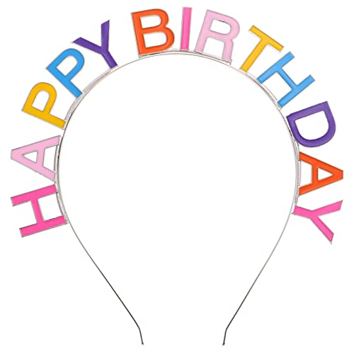 NIYANGLE Hochwertiges Geburtstags Haarband mit Bunten Happy Birthday Tragbares Party Accessoire für Erwachsene für Geburtstagsfeiern und Festliche Anlässe NIYANGLE Hochwertiges Geburtstags Haarband mit Bunten Happy Birthday Tragbares Party Accessoire für Erwachsene für Geburtstagsfeiern und Festliche Anlässe von NIYANGLE