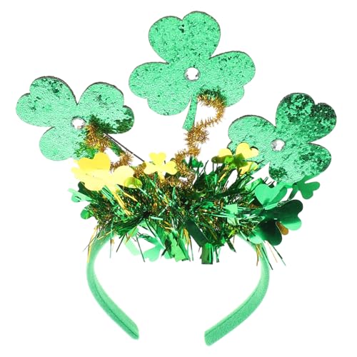 NIYANGLE Irische Festival-Stirnbänder Party Tag Heilige Kleeblatt Kopfbedeckung stirnband St. Patrick's Day Haarband st patrick day zubehör irische Haarbänder Plastik Green von NIYANGLE