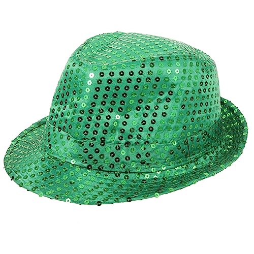 NIYANGLE Jazz-hüte Für Herren Mit Jazzhut Für Bühnenauftritte Hat -Prop Breit Jazzkostümkappe Jazzhut Für Männer Party Glitzernder Paillettenhut Jazz-Zylinder Jazzhut Für Frauen Stoff Green NIYANGLE Jazz-hüte Für Herren Mit Jazzhut Für Bühnenauftritte Hat -Prop Breit Jazzkostümkappe Jazzhut Für Männer Party Glitzernder Paillettenhut Jazz-Zylinder Jazzhut Für Frauen Stoff Green von NIYANGLE