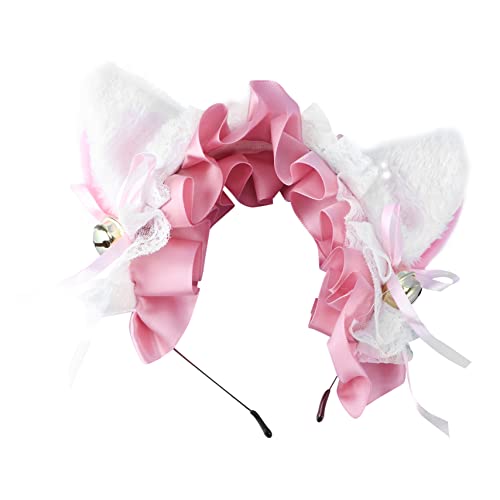 NIYANGLE Katzenohren Haarband Glöckchen für Cosplay und Partys Komfortabler Kopfschmuck für Damen Hochwertiges Material für Langanhaltenden Tragekomfort Vielseitig NIYANGLE Katzenohren Haarband Glöckchen für Cosplay und Partys Komfortabler Kopfschmuck für Damen Hochwertiges Material für Langanhaltenden Tragekomfort Vielseitig von NIYANGLE