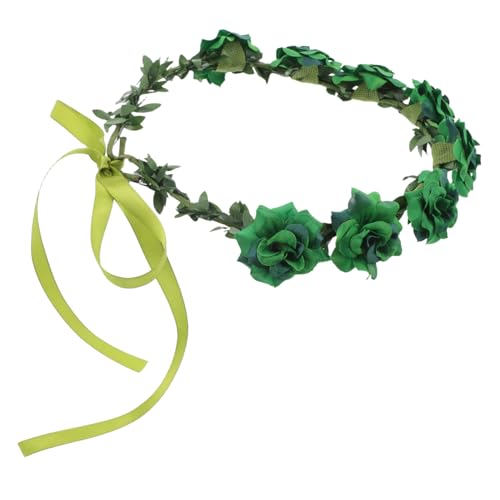NIYANGLE Kranz Stirnband St Patricks Day Kopf Zubehör St Patricks Day Haarschmuck St. Patricks Kopfbedeckung St. Patrick Stirnband St. Patrick's Day Haarband Stoff Green von NIYANGLE