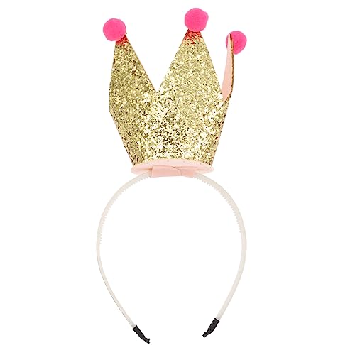NIYANGLE Krone Haarband für Glitzerndes Stirnband mit Süßem Design für Geburtstagsfeiern Partys und Schulaufführungen Haarschmuck aus Sanftem Material von NIYANGLE
