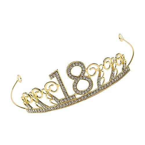 NIYANGLE Krone Kuchendekoration Dekoration Geburtstagstorte Ornament Kristall Kuchen Topper Krone Ornament Geburtstagstorte Topper Kleine Krone Kuchen Topper Kuchen Topper Krone Party von NIYANGLE