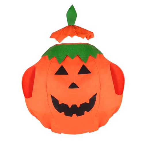 NIYANGLE Kürbis Anzug halloween costume halloween kleidung cosplays partytröten dekoring Kürbis-Umhang Partymantel Kap Halloween -Kostüm Kostüme Kürbis Mantel Umhang für Erwachsene Orange von NIYANGLE