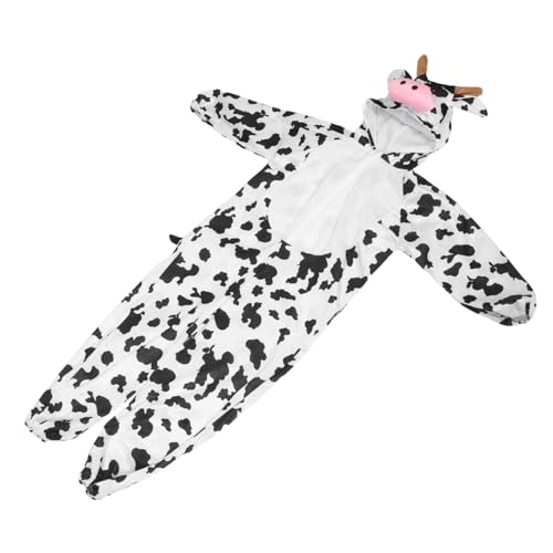 NIYANGLE Kuh Cosplay Kostüm Für Junge Mädchen Einteiliges Tierkostüm Für Halloween Karneval Und Aufführungen Aus Atmungsaktivem Material Für Verschiedene Altersgruppen Geeignet von NIYANGLE